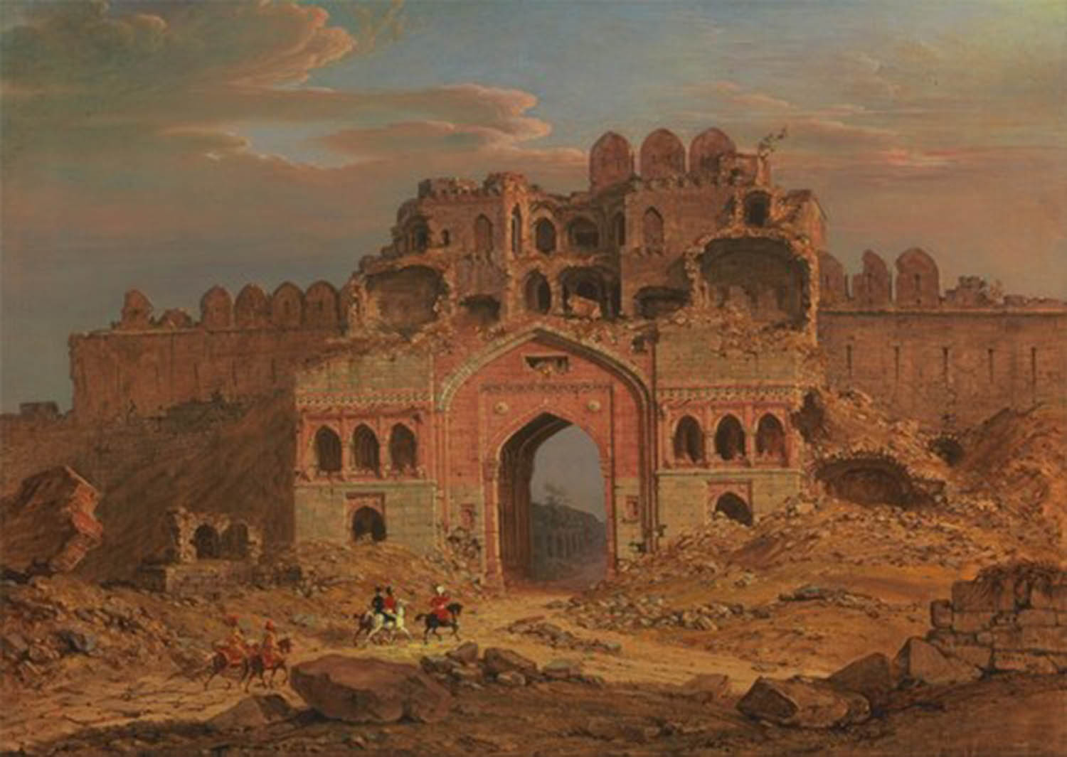 High quality wall art oil painitng handpainted on canvas”Through the ruins” stunningoilpainting.com
