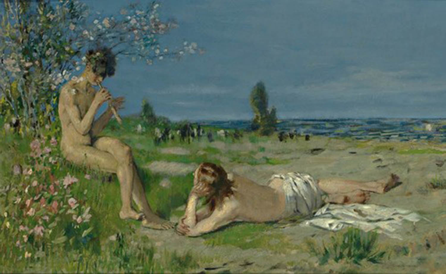 high quality wall art oil painitng handpainted on canvas " in spring" stunningoilpainting.com