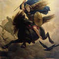 High quality wall art oil painitng handpainted on canvas "Valkyrie" stunningoilpainting.com