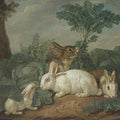 High quality wall art fine art oil painitng handpainted on canvas"rabbits" stunningoilpainting.com