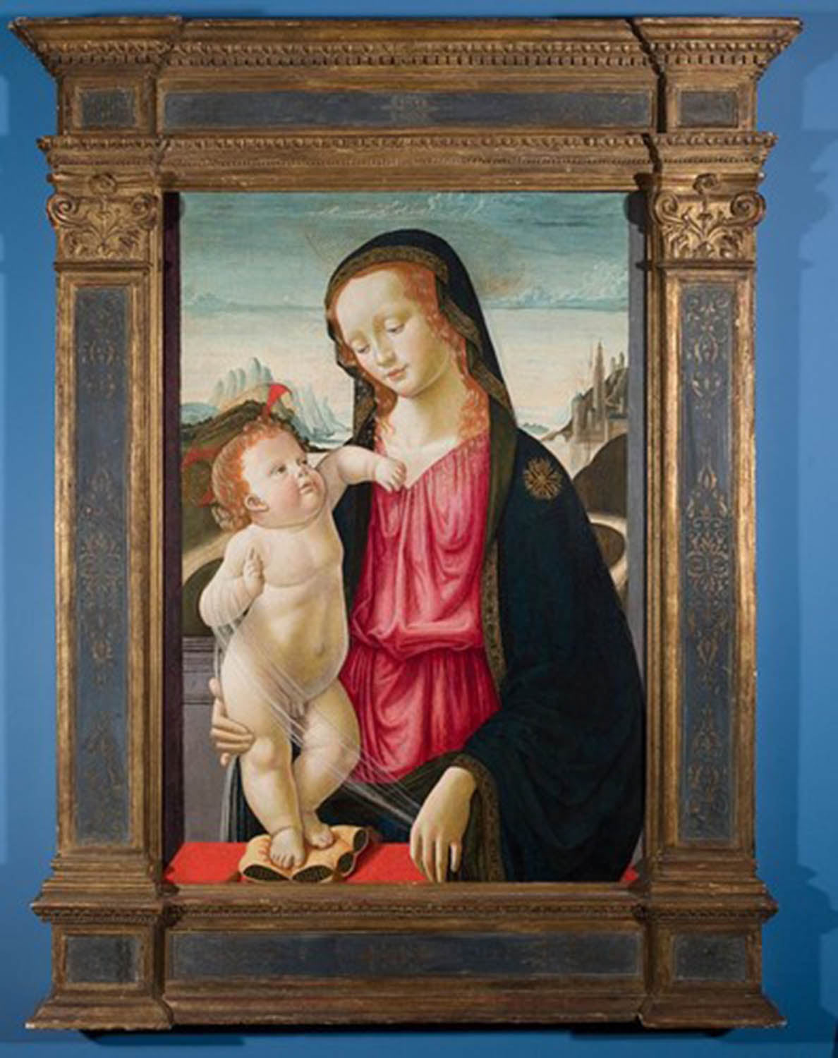 high quality wall art oil painitng handpainted on canvas "Madonna and Child" no frame stunningoilpainting.com