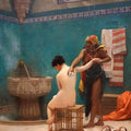High quality wall art oil painitng handpainted on canvas " bathhouse" stunningoilpainting.com
