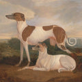 High quality wall art oil painitng handpainted on canvas "two dogs" stunningoilpainting.com