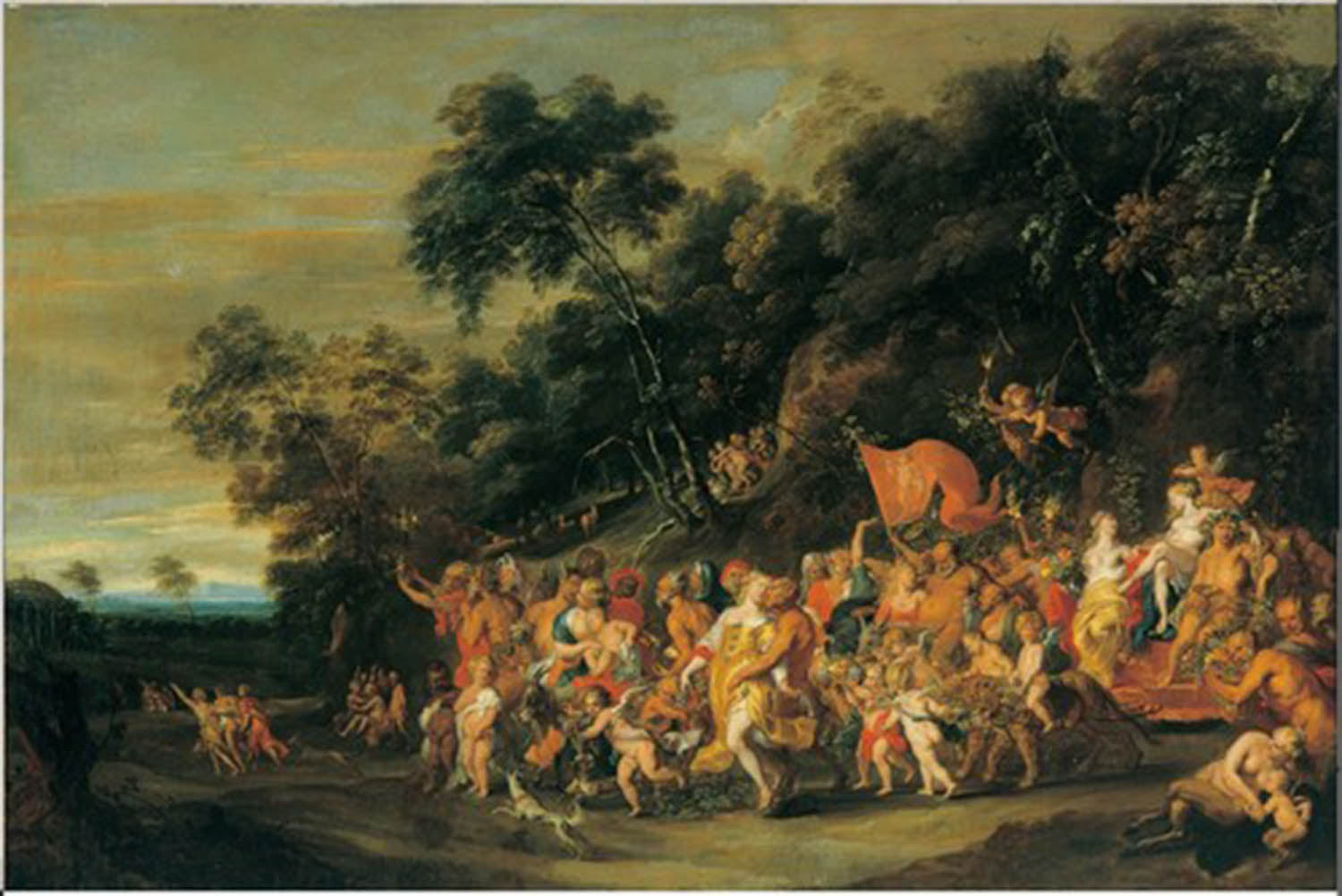 high quality wall art oil painitng handpainted on canvas " The Triumph of Bacchus" stunningoilpainting.com