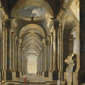 High quality wall art fine art oil painitng handpainted on canvas "Architecture with figures" stunningoilpainting.com