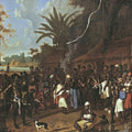 High quality wall art fine art oil painitng handpainted on canvas" plantation slaves during a Ceremonial dance " stunningoilpainting.com