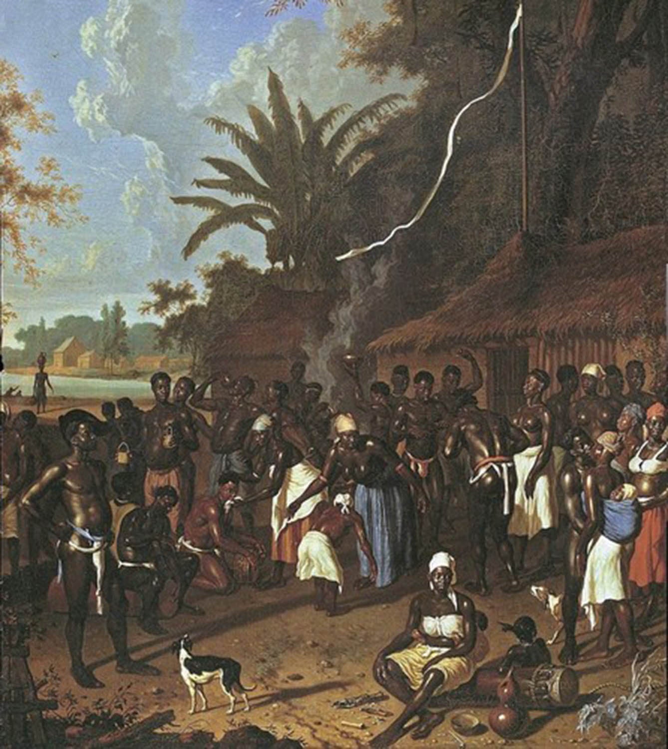 High quality wall art fine art oil painitng handpainted on canvas" plantation slaves during a Ceremonial dance " stunningoilpainting.com