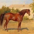 High quality wall art fine art oil painitng handpainted on canvas"racecourse" stunningoilpainting.com