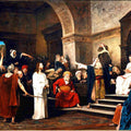High quality wall art fine art oil painitng handpainted on canvas" christ before pilate " stunningoilpainting.com