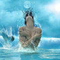 High quality wall art fine art oil painitng handpainted on canvas "a beautiful mermaid in the sea " stunningoilpainting.com