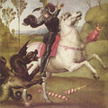 High quality wall art fine art oil painitng handpainted on canvas"george in the fight with the dragon" stunningoilpainting.com