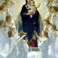 High quality wall art fine art oil painitng handpainted on canvas" the Virgin Mary,baby,angels " stunningoilpainting.com