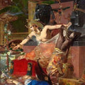 High quality wall art fine art oil painitng handpainted on canvas"Cleopatra" stunningoilpainting.com