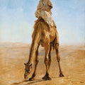 High quality wall art fine art oil painitng handpainted on canvas"Camel Grazing" stunningoilpainting.com