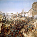 High quality wall art fine art oil painitng handpainted on canvas " A fierce battle" stunningoilpainting.com