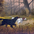 High quality wall art fine art oil painitng handpainted on canvas "hunting dogs" stunningoilpainting.com