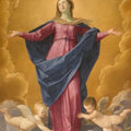 High quality wall art oil painitng handpainted on canvas "Maria and angels" stunningoilpainting.com