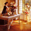 High quality wall art oil painitng handpainted on canvas" Fresh from the Garden" stunningoilpainting.com