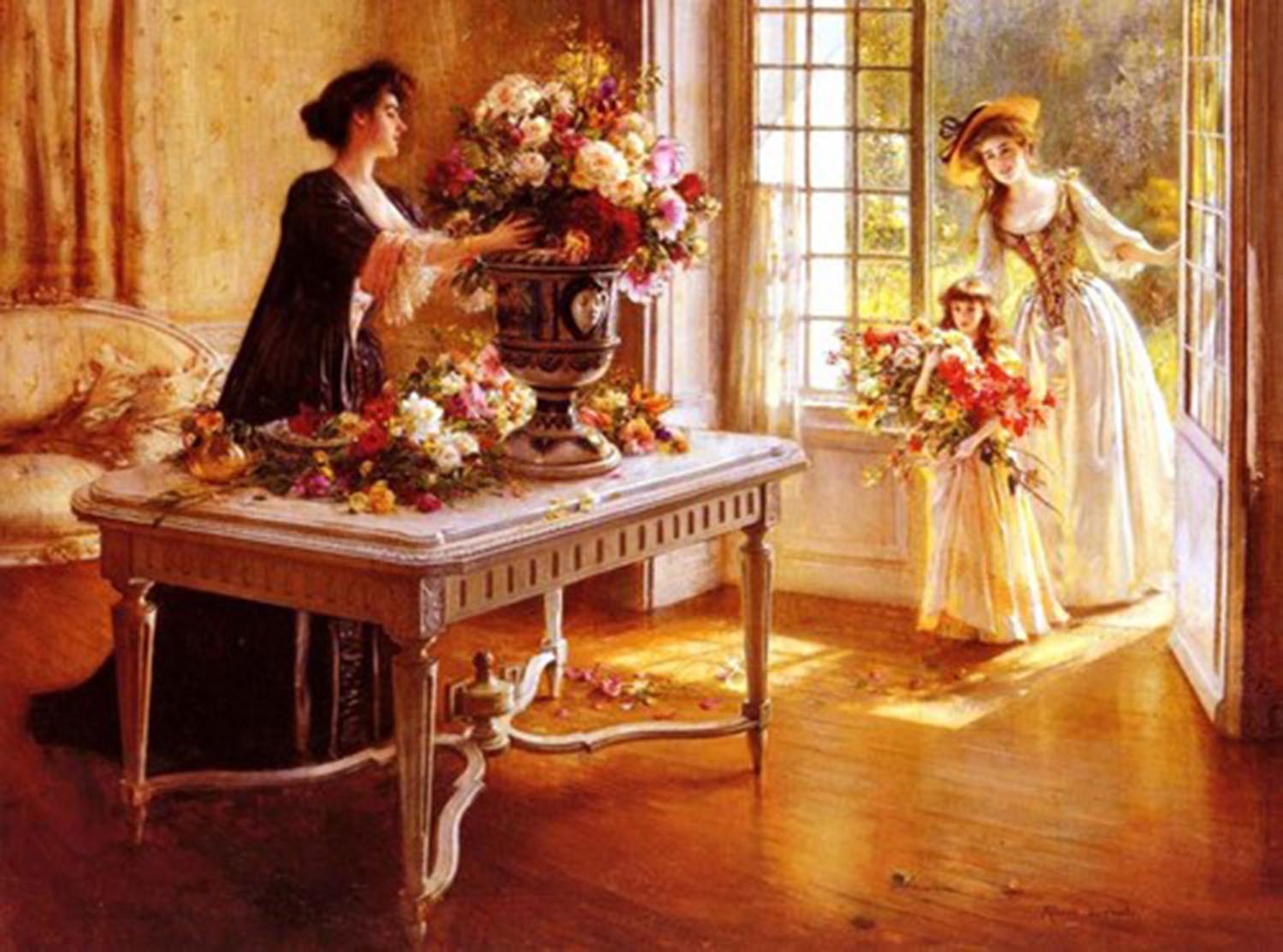 High quality wall art oil painitng handpainted on canvas" Fresh from the Garden" stunningoilpainting.com