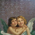 High quality wall art fine art oil painitng handpainted on canvas "Two little angels" stunningoilpainting.com