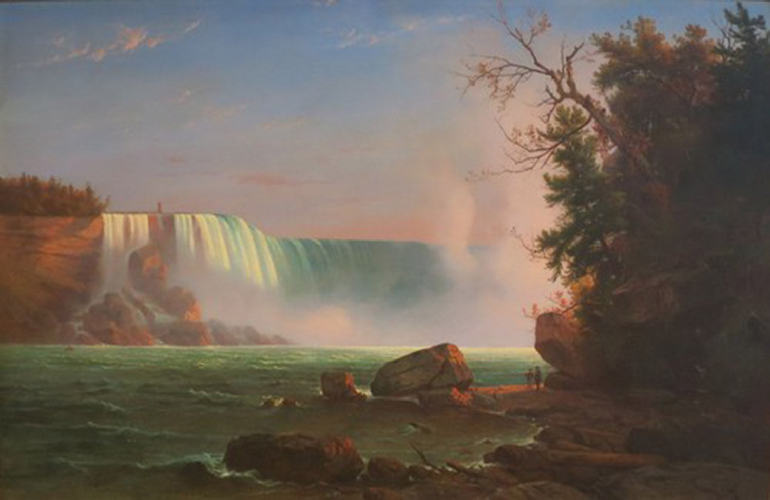 High quality wall art fine art oil painitng handpainted on canvas "waterfall " stunningoilpainting.com