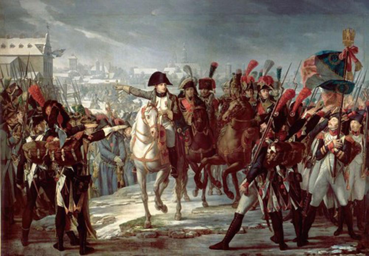 High quality wall art fine art oil painitng handpainted on canvas "Napoleon ordering the II Corps into action " stunningoilpainting.com