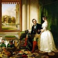 High quality wall art fine art oil painitng handpainted on canvas" " Queen Victoria and Prince Albert" stunningoilpainting.com