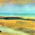 High quality wall art fine art oil painitng handpainted on canvas " Beach At Low Tide" stunningoilpainting.com