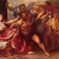 High quality wall art oil painitng handpainted on canvas "Samson and Dalila " stunningoilpainting.com