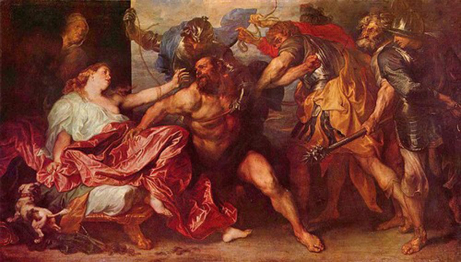 High quality wall art oil painitng handpainted on canvas "Samson and Dalila " stunningoilpainting.com
