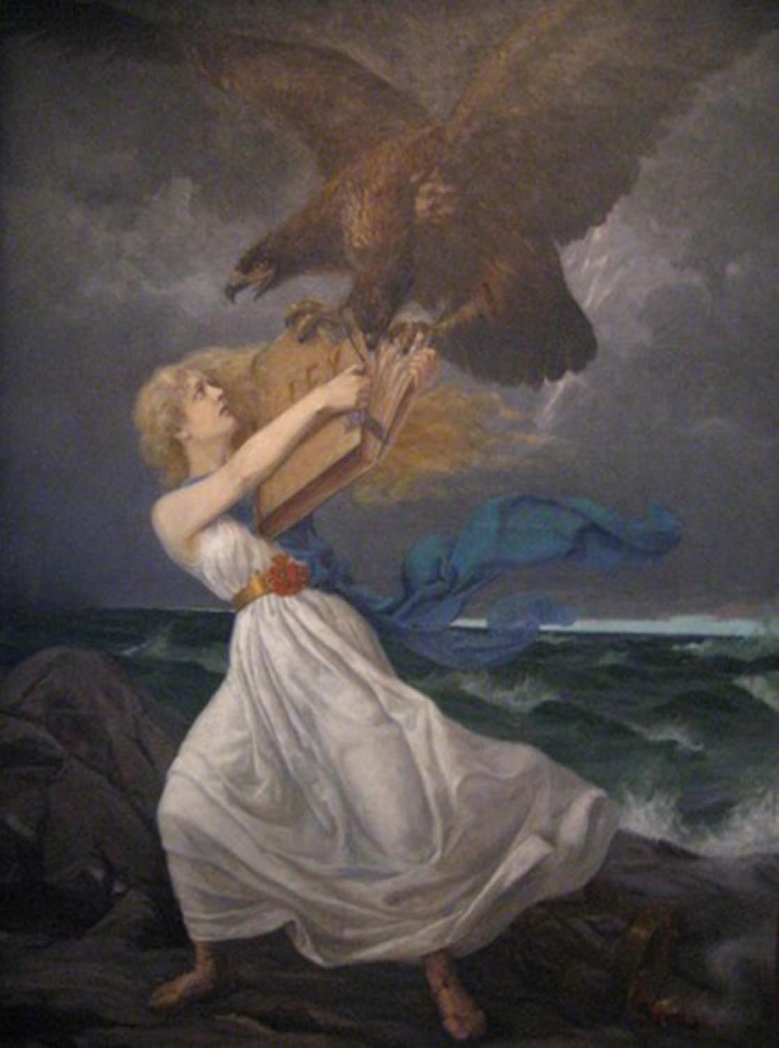 high quality wall art oil painitng handpainted on canvas"The Attack" stunningoilpainting.com