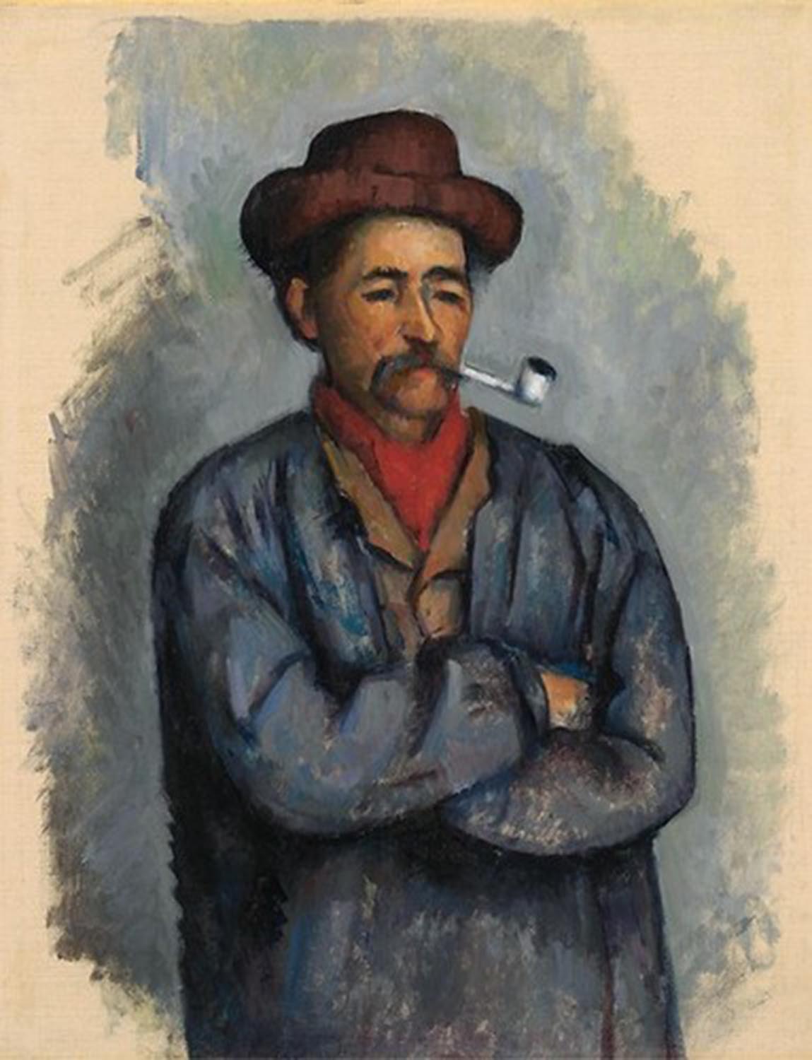 High quality wall art oil painitng handpainted on canvas"Man with a Pipe " stunningoilpainting.com