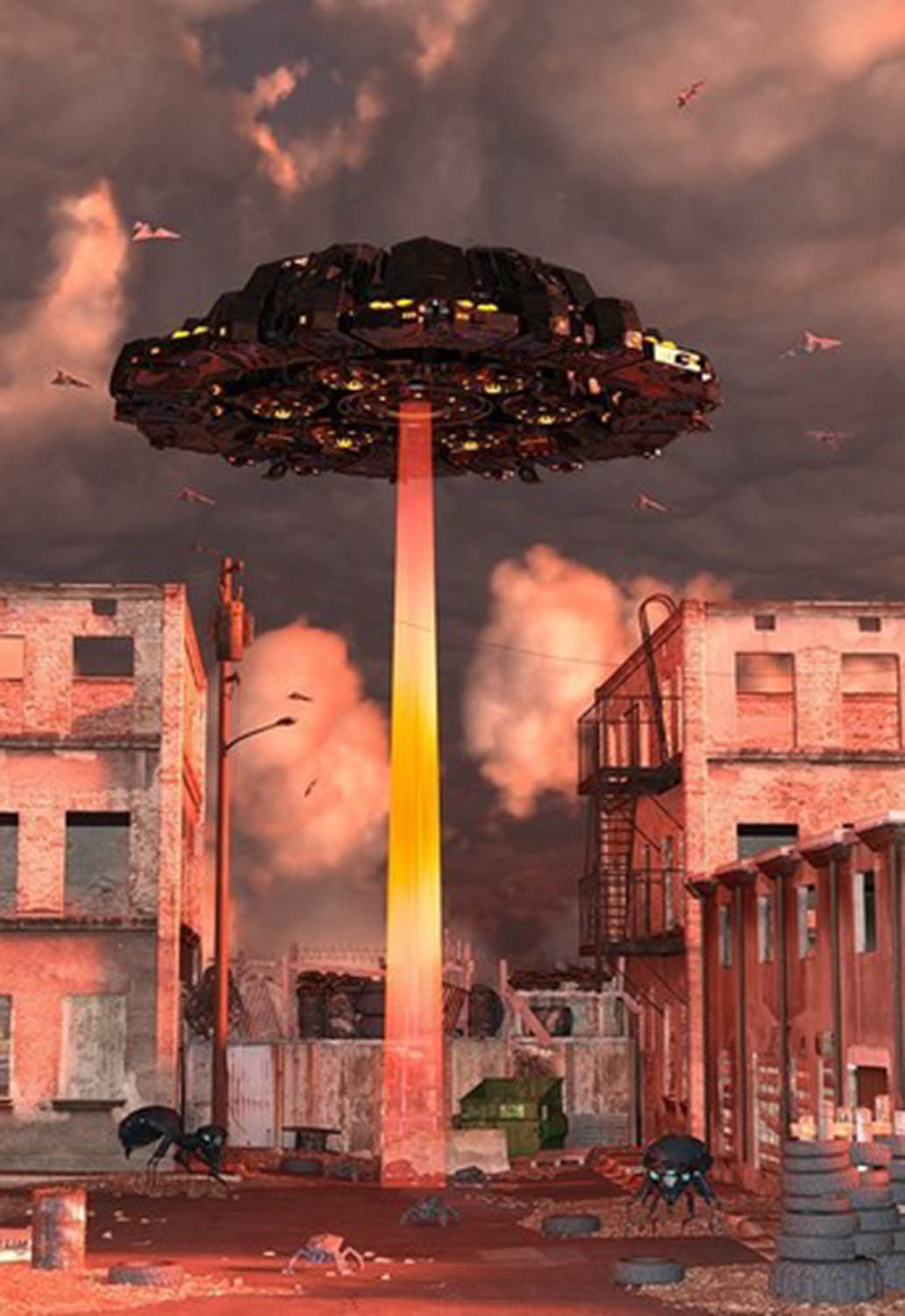 high quality wall art oil painitng handpainted on canvas"UFO" stunningoilpainting.com