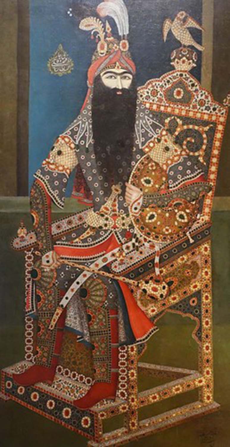 High quality wall art oil painitng handpainted on canvas "Shah" stunningoilpainting.com