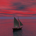 High quality wall art oil painitng handpainted on canvasa boat on the sea" stunningoilpainting.com