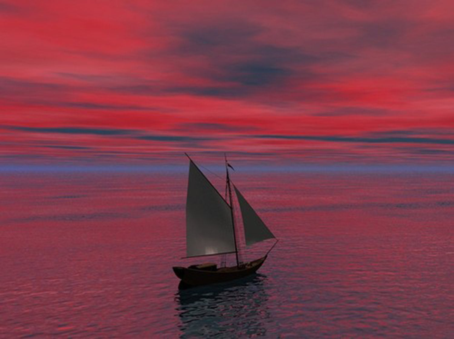 High quality wall art oil painitng handpainted on canvasa boat on the sea" stunningoilpainting.com