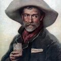 High quality wall art oil painitng handpainted on canvasa "old-timer cowboy" stunningoilpainting.com