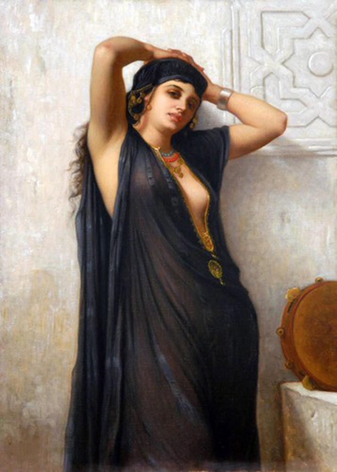 High quality wall art oil painitng handpainted on canvasa" a gypsy woman" stunningoilpainting.com