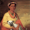 High quality wall art oil painitng handpainted on canvasa"woman and dog" stunningoilpainting.com