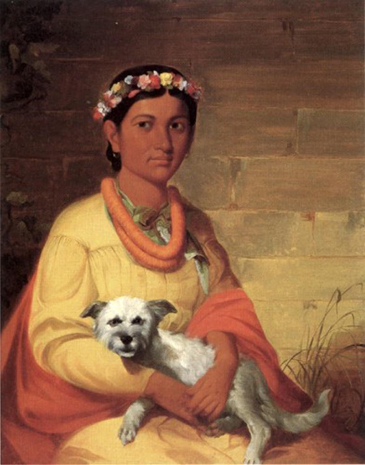 High quality wall art oil painitng handpainted on canvasa"woman and dog" stunningoilpainting.com