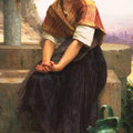 High quality wall art oil painitng handpainted on canvasa"Barefoot girl" stunningoilpainting.com