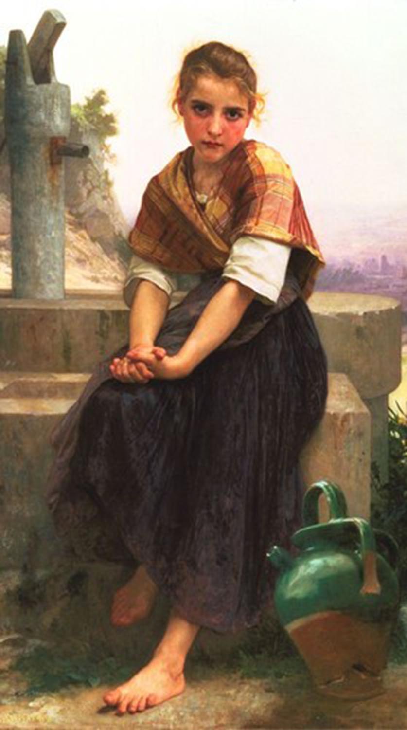 High quality wall art oil painitng handpainted on canvasa"Barefoot girl" stunningoilpainting.com