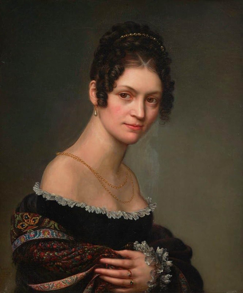 High quality wall art fine art oil painitng handpainted on canvas"Portrait Of A Lady" stunningoilpainting.com
