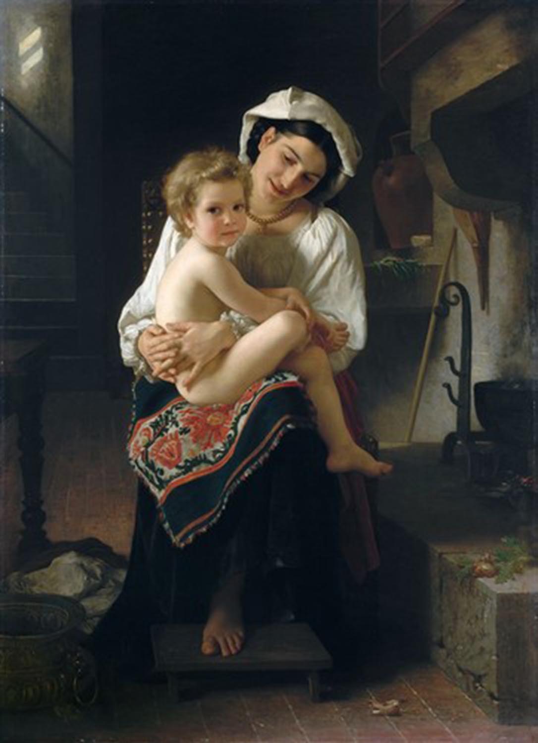 High quality wall art oil painitng handpainted on canvasa"Motherly love" stunningoilpainting.com