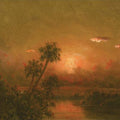 High quality wall art oil painitng handpainted on canvasa"Florida Sunset" stunningoilpainting.com