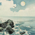 High quality wall art oil painitng handpainted on canvasa"Japanese sea and waves" stunningoilpainting.com