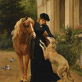 High quality wall art fine art oil painitng handpainted on canvas" Welcome home " stunningoilpainting.com