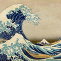High quality wall art oil painitng handpainted on canvasa"Japanese sea and waves" stunningoilpainting.com