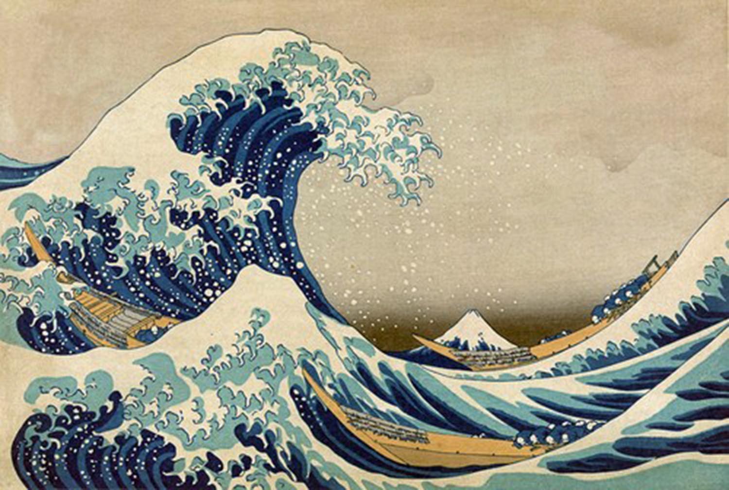 High quality wall art oil painitng handpainted on canvasa"Japanese sea and waves" stunningoilpainting.com