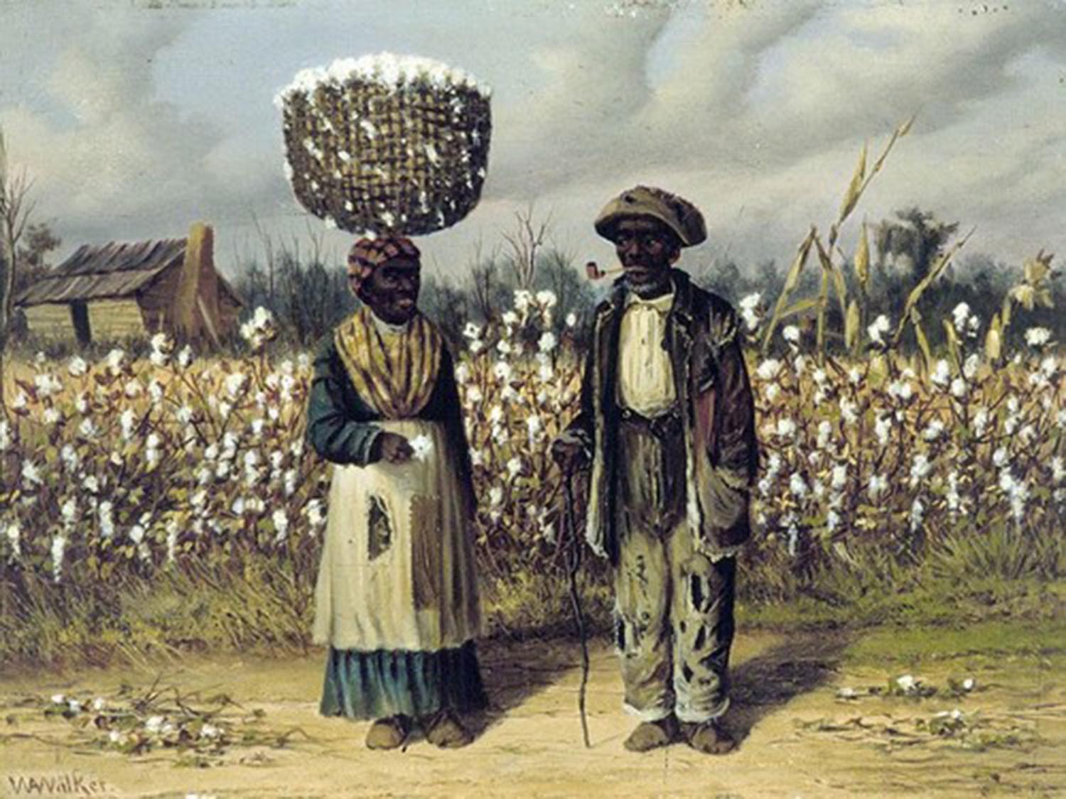 High quality wall art oil painitng handpainted on canvasa"Cotton Pickers" stunningoilpainting.com